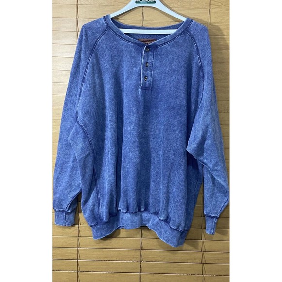 Cotton Works Pullover Hoodie Blue  3XL 3 Extra Large Soft Casual - Picture 4 of 10